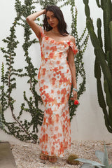 Wishing Well Maxi Dress Orange