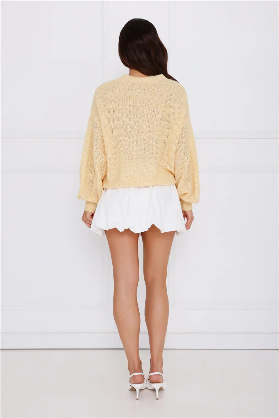 Sweater Weather Knit Yellow