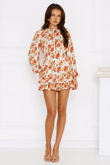 Time To Bloom Long Sleeve Mini Dress Floral
