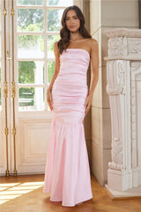 Under The Chandelier Strapless Maxi Dress Pink